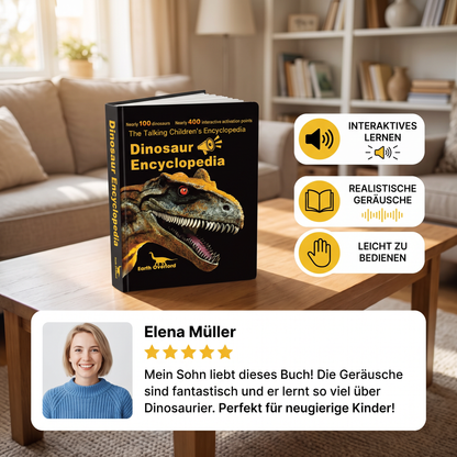 Interaktives sprechendes Dinosaurier-Enzyklopädie-Buch