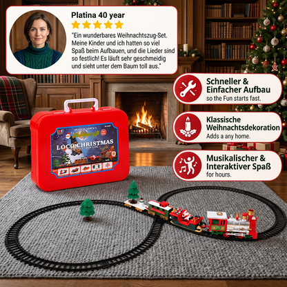 Elektrische Kinder-Eisenbahn mit Licht-, Sound- & Dampfeffekten