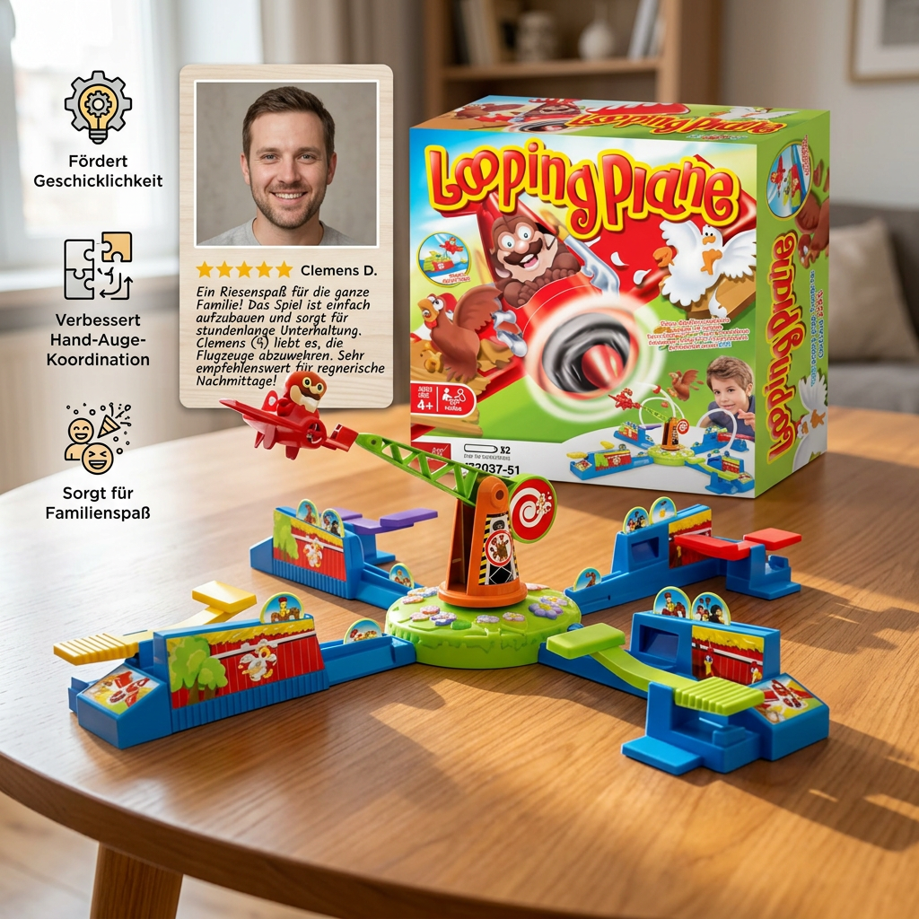 Interaktives Flugzeug-Brettspiel – Spannendes Mehrspieler-Familienspiel